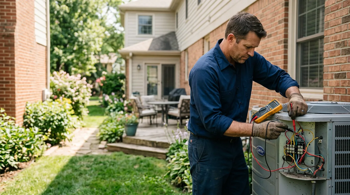HVAC technician working near Baxter, IA